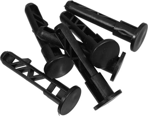 6pcs Plastic Wheelie Bin Lid Hinge Pins Trash Can Lid Lock Latch Compatible 120l Bins Sturdy Nylon Insert Easy Installation for Waste Management