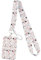 AFCJLTO Porta Badge con Cordino Porta Badge da Collo per Porta Badge Identificativi e Cellulare, Badge Holder per Permesso Di Lavoro Medico Infermiera Ufficio Scuola Mostra,Bianco