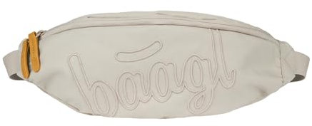 Baagl Bauchtasche für Kinder – Gürteltasche für Mädchen, Teenager – Stylische Umhängetasche, Brustbeutel aus robustem Material mit 2-Wege-Reißverschluss (Mist)