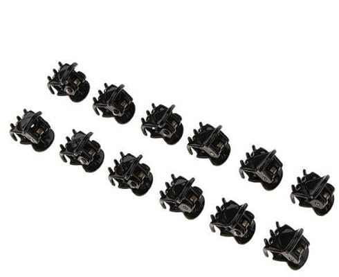 36 Stück Mini-Haarklammern für Frauen, schwarze Haarspangen, Acryl-Haarspangen