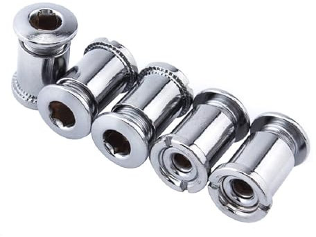 Vynetra Antiruggine Viti Corona Versatili Acciaio Corona Dado Biciclette Viti di Blocco Per Mountain Bike