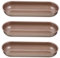 SHOWERORO 3 Piezas Hot Dog Antiadherente de Hornear Pan Cocinas Caseras y Celebraciones