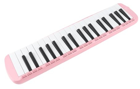Alomejor Professionelle Übung Melodica 37 Key's Keyboard Wind Musical Instrument mit Griff, Geeignet für Anfänger, ABS -Material (Rosenate)