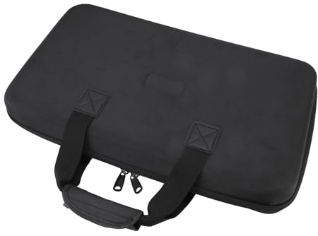 Keenso DJ Controller Case Schutzschockabsorbing-Beutel für DDJ-FLX4 DDJ-400 DDJ-SB2 mit Einfachem Zugang, Ideal für Nachtdauer Schwarzes EVA-Material (50 * 30 * 8 cm)