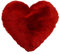 Hollert German Leather Fashion Lammfellkissen Herz Merino Fellkissen kuschelige Liebe Farbe Rot