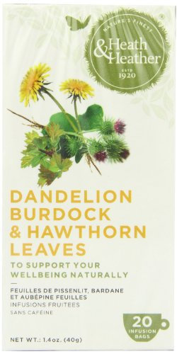 Heath & Heather Organic Dandelion Burdock and Hawthorn 20bags (Pack of 1)