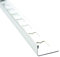 10x L-Profil Edelstahlschiene Fliesenprofil Fliesenschiene Edelstahl V2A L250cm 12mm glänzend