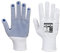 Portwest PVC Noppen-Handschuh, Größe: XXL, Farbe: Weiß/Blau, A110WBRXXL