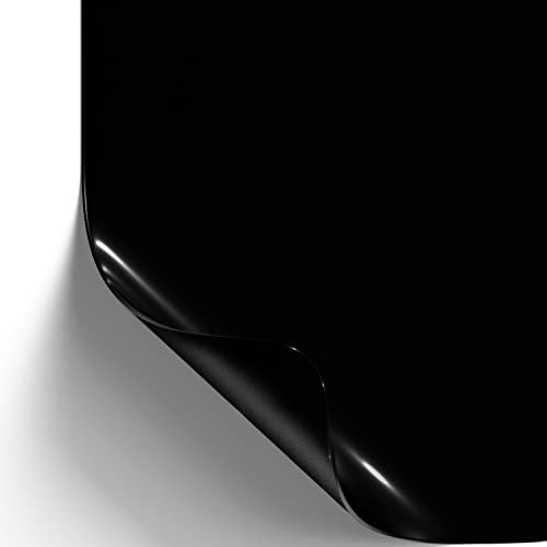 SA ROCA® 41,97 EUR/m² Autofolie schwarz glänzend I Car-Wrapping-Folie - Selbstklebend mit Lufkanälen für blasenfreie Detail- & Vollfolierung I Schutzfolie Auto außen & Innenraum - 25 x 152cm