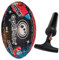 Optimum Emoji Rugbyball - Ausgewogen und reaktionsschnell für präzises Handling und Absteigen - Perfekt für Training und Gameplay - 2-lagig 410g - Space Monsters - Größe 5 - Mit Pumpe