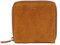 HOLZRICHTER Berlin – Mini Damen Geldbörse aus Velours Leder (No 8-2), Vintage, 10,5x10,5x2 cm, Kompaktes Portemonnaie mit 4 Kartenfächern und Münzfach, Handlicher Geldbeutel in Karamell