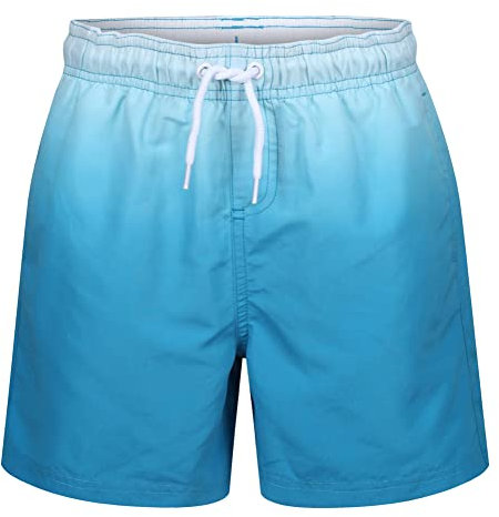 RIPT Jungen Essentials Quick Dry UV 50 Sonnenschutz Badeshorts Badehose, Blue Dip Dye, 11-12 Jahre