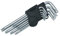 SIO Juego Llaves Torx Largas con Agujero T-10 a T-50 9 Piezas