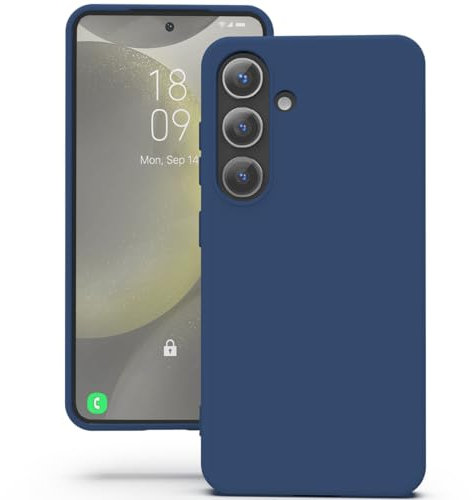 YATWIN für Samsung Galaxy S24 Plus Hülle, Premium Silikon Handyhülle mit Kameraschutz, Seidig-Weicher Berühren Ultra Dünne Stoßfeste Kratzfeste Schutzhülle, Blau