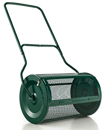 OSBELE Esparcidor de Semillas Esparcidor de turba y Musgo Mango en Forma de U Mejorado Esparcidor de abono Esparcidor de césped y jardín para césped Esparcidor de abono y Fertilizante para esparcid