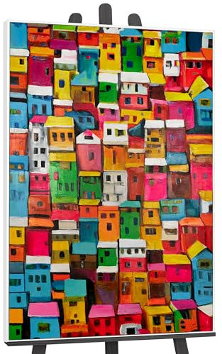 YS-Art Luxus Acryl Gemälde auf Leinwand Urbane Abstraktion handgemalt Wandbild modernes Wohndekor abstraktes Motiv Bild echtes Kunstwerk 180x120 cm