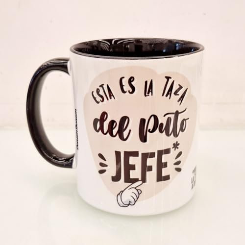 Donum Bonum Regalos Originales Taza Esta Es La Taza Del Puto Jefe (Negro)