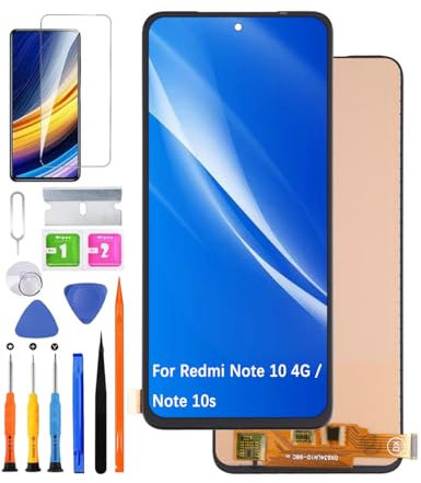 HLYGZX Pantalla LCD de repuesto para Xiaomi Redmi Note 10s incell, para Redmi Note 10 4G Pantalla LCD Display Touch Digitizer Assembly Kit de piezas de reparación