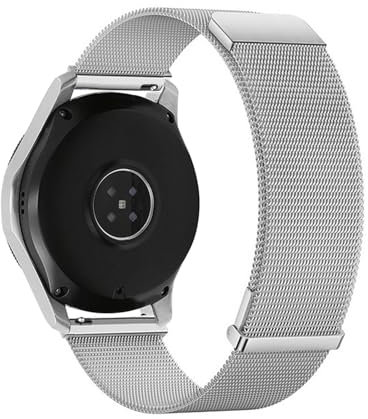 Métal Bracelets pour Samsung Gear Sport Bracelet de Montre, Double Magnétique Réglable Milanais en Acier Inoxydable Femme Homme Bande de Remplacement Compatible avec Samsung Gear Sport Sangle (3)