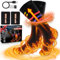 Heated Socks, Upgraded Unisex Electric Socks Rechargeable, 5000mAh Large Battery Foot Warmers Heating Socks for Men Women Gifts, Ideal for Outdoors, Skiing, Camping, Hiking, Thanksgiving Christmas