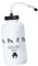 QSTDGVPW 1L Wasserflasche mit Flexiblem Schlauch für Sport Und Outdoor, Weiß