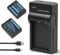 iPrize 2X NP-W126 / NP-W126S Batterie 1200mAh et Chargeur pour Fujifilm X-M5 X100VI X-S10 X-T20 X-T30 II X-T5 X-T50