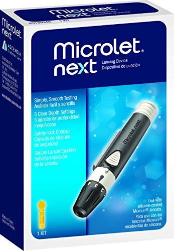 Ascensia MICROLET NEXT Adjustable 5 Depths Lancing Device for Diabetes