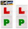 Auto Extras 4pk Plates L&P Magnetic|New Learner Driver L-Plate Car Secure Just Pass P-Plate Set