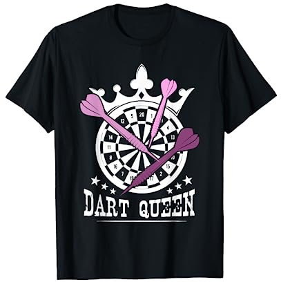 Dart Queen Shirt Geschenkidee Für Darts Dart Spieler T-Shirt