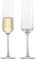 Zwiesel Glas Pure Sektglas aus hochwertigem Glas hergestellt, 2-teiliges Set, Maße: Höhe: 25.2 cm, Durchmesser: 72 mm, Volumen: 209 ml, 122316