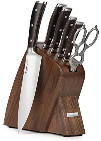 Wusthof IKON Blackwood 7 Piece Slim Knife Block Set