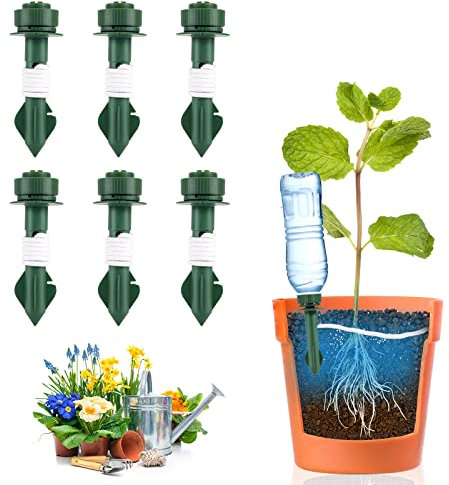 SZMDLX Automatisches Bewässerungssystem, Automatic Drip Irrigation Kits Netter Panda geformter Wasservolumen Einstellbar Bewässerungssystem, Automatische Bewässerung (Tropfbewässerung)