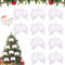 JOKILY 10 Stück Engelsflügel Federn, Engel Flügel Anhänger, Weihnachtsbaum Deko, Christbaumschmuck, Weihnachten Schleifen, Hängende Engelsflügel Deko (12x15cm)