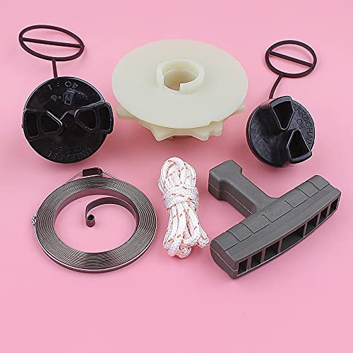 Accesorios Cuerda de agarre de resorte de polea de arranque de retroceso para Partner 350 351 tapa de tanque de aceite de combustible motosierra repuesto de motosierra (Color : China)