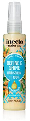 INECTO Argan Dream Creme Shine & Define Haarserum, 100 ml, pflegende Fettsäuren, repariert und revitalisiert das Haar, bewahrt Feuchtigkeit, macht das Haar seidig und einfacher zu stylen
