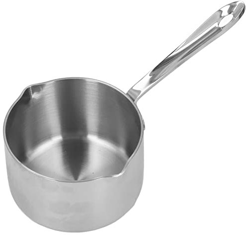 Scaldaburro in Acciaio Inossidabile, Pentolino Per Latte Caldo, Cioccolato, Zucchero Bollito, Formaggio, Burro, con Doppio Beccuccio Per Stufe Elettriche a Gas a Induzione