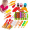 Bexdug Set da Gioco per griglia per Barbecue - per Alimenti Finti Fai Finta di Giocare a Un Set di Giocattoli per Grill,Giocattolo da Campeggio Giocattoli interattivi per Bambini