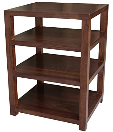 SOYDAN Lautsprecherständer Massivholz-Rack-Geräteschrank, Lautsprecher-Verstärker-Schrank Audio-Regal Ständer Boden Vier