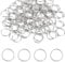 100 PCS 12mm Stainless Steel Open Jump Rings Metal Split Rings Super Strong Open Jump Rings Connectors for Choker Necklaces Bracelet Chain Maille Jewellery Making
