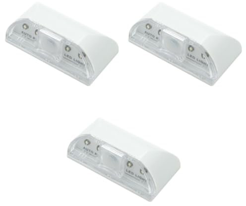 DOITOOL 3St Licht des Türverriegelungssensors flur LED lampe kabellose Schlüssellochlampe Türschlösser nachtlampe Infrarot-Pir-Sensorlicht Induktion Türschloss aufleuchten Loch Lampe Abs