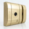 Cerradura electrónica invisible de alta seguridad int_LOCK RF 2. Acabado latón mate.