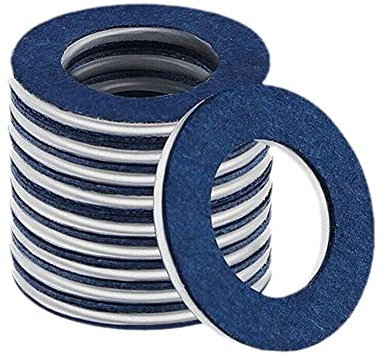 ZOUBAOQ 10pcs 12mm Foro Dado Guarnizione Olio Pan Olio Scarico Vite Guarnizione Rondella Adatto 90341-12012 90430-12031 per Toyota Toyota K1M4