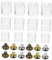 LALAFINA 12 Stück Quadratische Flaschen Schmuckschatulle Wunschglobus Halskette Manuelles Zubehör Anhänger Leere Glasflasche Mini Flaschen Suite Fläschchen Anhänger Für Die