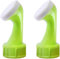 2 piezas verde regadera para botellas de riego cabeza para regadera de jardín, boquilla de PVC, cabezal de riego para plantas para botellas de plástico, riego y sistemas de manguera