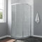 AQUABATOS Duschkabine mit Duschwanne 90x90 x 185 cm Duschwand Glas Viertelkreis mit SMC Duschtasse Weiß Runddusche Duschtür Schiebetür Duschabtrennung Halbrund Dusche ESG Sicherheitsglas Echtglas klar