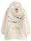 Harry Potter Damen tragbarer Decken-Hoodie | Beigefarbener Kapuzenpullover für Erwachsene mit Hedwig-Eule-Charakter-Stickerei | Einheitsgröße, Sherpa-gefütterte Loungewear mit Taschen