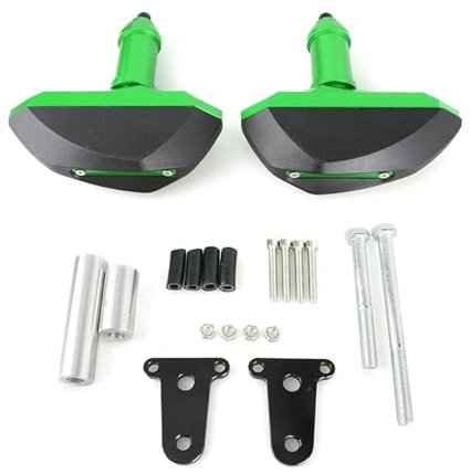 ONDAWR Sturzpads Für Kawasaki Z400 Und Für Ninja 400 Motorrad Schutzhaube Motorschutzabdeckung Motorrad-Sturzschutz(GRÜN)