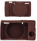 lasuroa Camera Case for Sony ZV-1, Soft Silicone Protective Cover with Screen Protector Anti-Scratch Slim Fit Digital Camera Sleeve (Coffee)