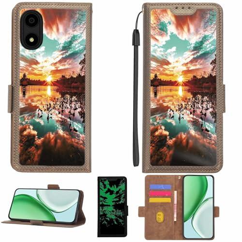 Aroepurt hülle Kompatibel Für Opel-Mobile Smart S55 Hülle Case Handyhülle Schutzhülle [Mit 9H Härte HD Schutzfolie][RFID-Blockierung][Dunkler Leuchteffekt] LPT-FJ
