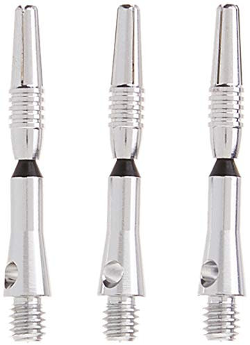 Viper Unisex – Erwachsene Aluminum Shaft Silver Spinster Aluminium-Dart-Schaft, kurz (SH), Silber, 3er-Pack, Short 1.5-Inch